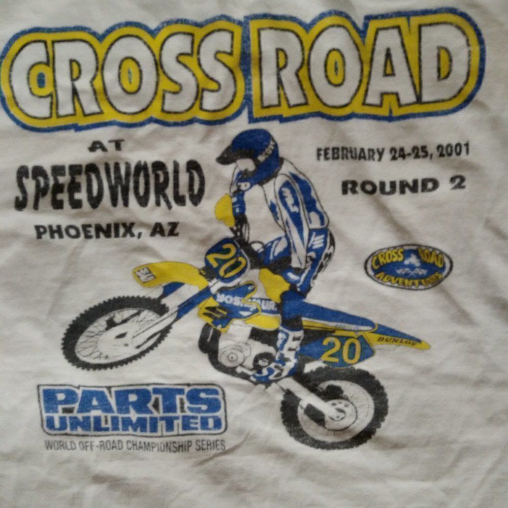 Vintage Cross Road Dirt Bike Race T-Shirt